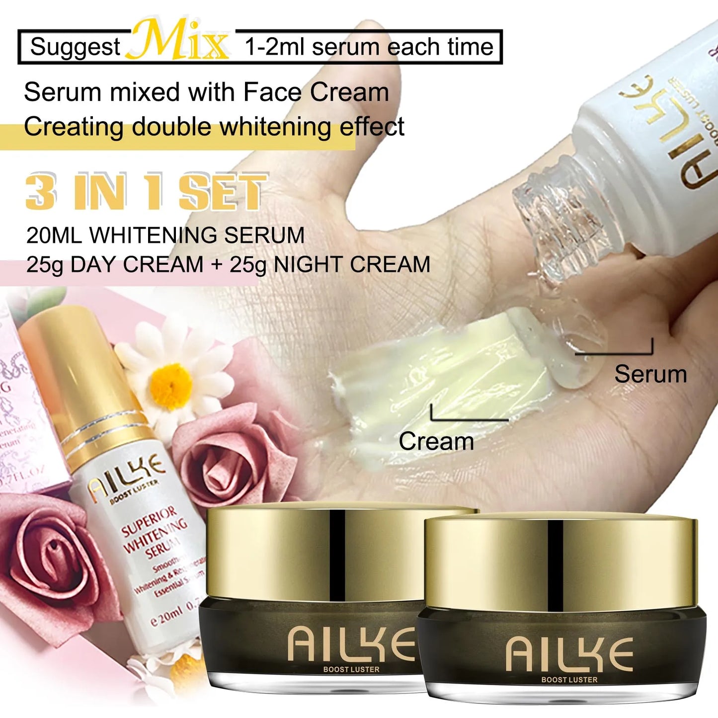 AILKE Whitening Face Cream For All Skin Types